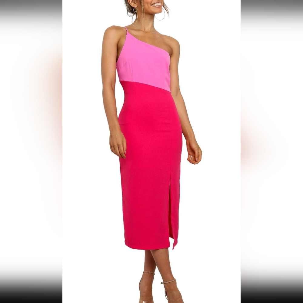 Petal & Pup | Xiomar One-Shoulder Midi Dress EUC - Picture 3 of 9
